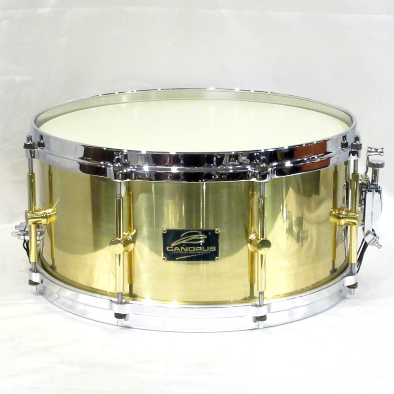 CANOPUS B-1465 The Brass Snare Drum 14×6.5 2nd Lineの画像